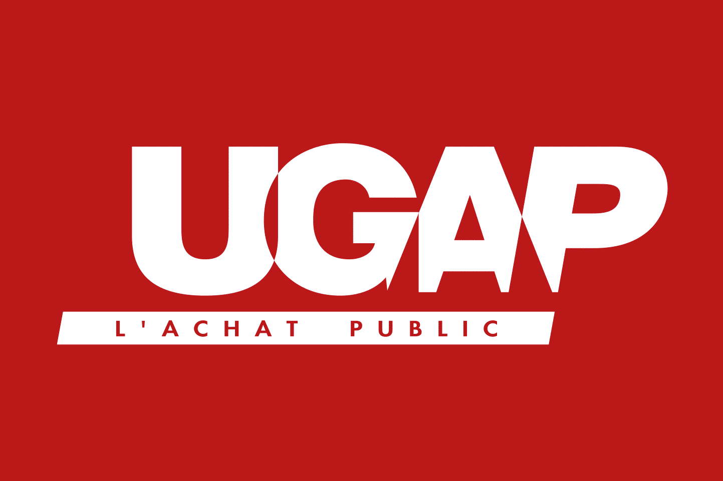 Logo UGAP rouge en blanc